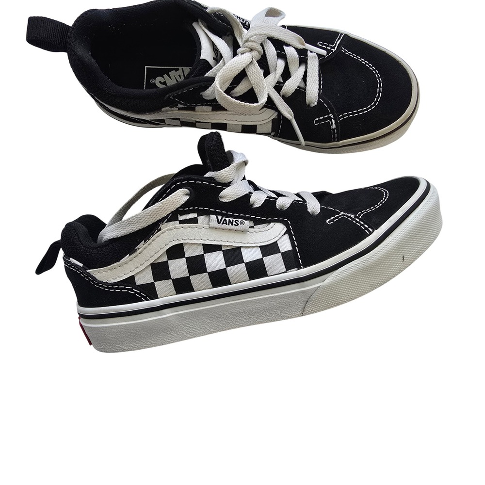 Vans Sk8-Low Reissue Checkerboard Black White Youth Size 2.0 Sneakers 500714